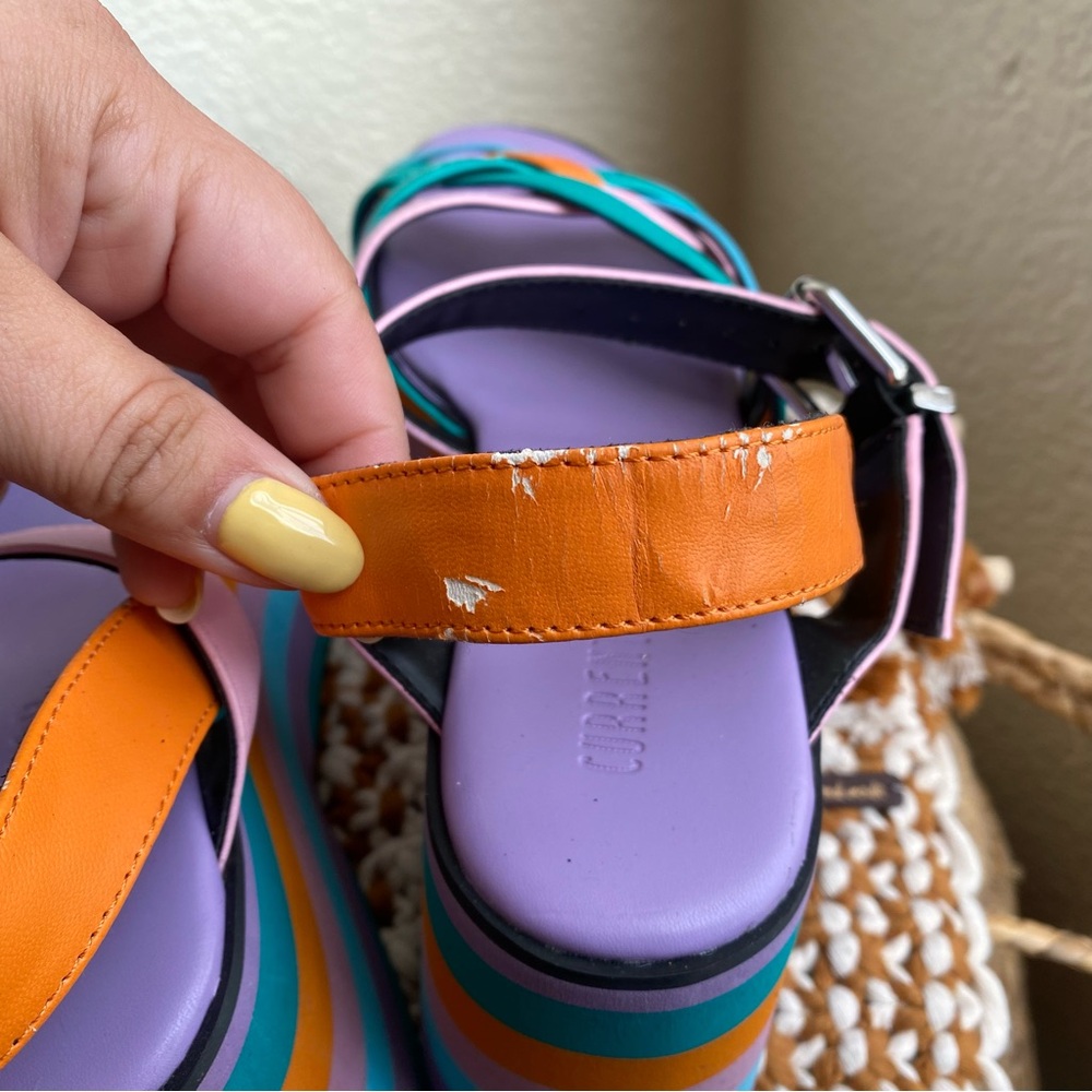 Current Mood Dolls Kill Platform Chunky Wedge San… - image 6